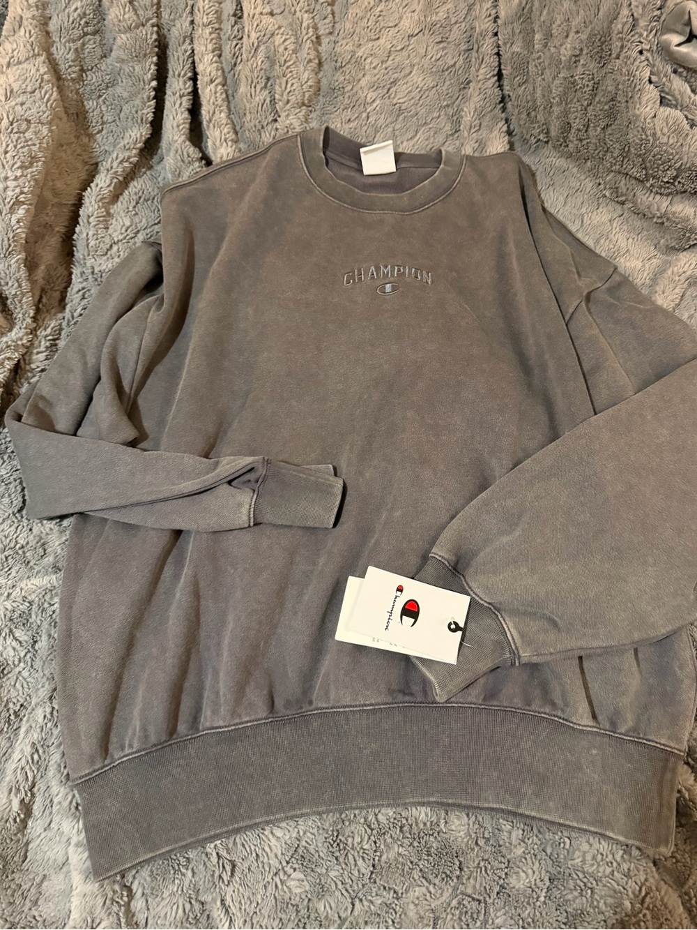 Champion nine iron vintage wash gray / sz small nwt